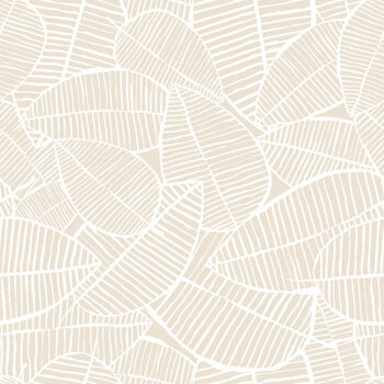 Αυτοκόλλητο Vector seamless watercolor leaves pattern. Beige