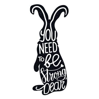 Наклейка Vector vintage typography poster with standing