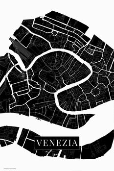 Принти на полотні Venezia black