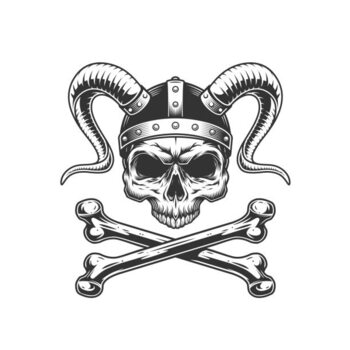 Μπλουζάκι Viking skull without jaw