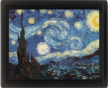 Πλαισιωμένη 3D αφίσα VINCENT VAN GOGH - starry night