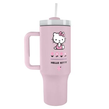 Potovalni vrček Hello Kitty - Pink
