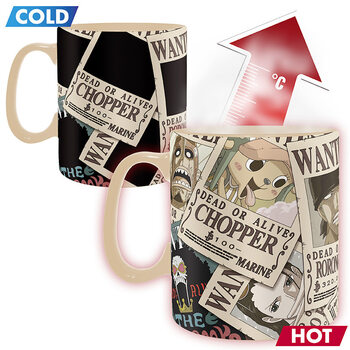 Skodelica za spreminjanje barve One Piece - Wanted