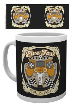 Skodelica Playstation - Live fast