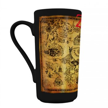 Skodelica The Legend of Zelda - Black & Gold Map