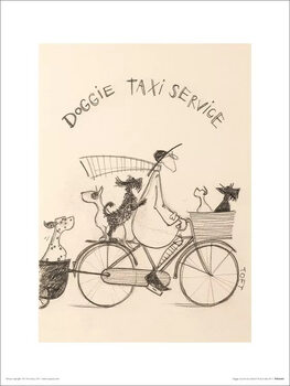 Sam Toft - Doggie Taxi Service Art Print
