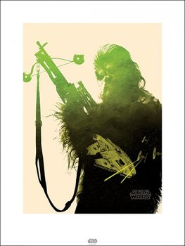 Star Wars Episode VII: The Force Awakens - Chewbacca Tri Art Print