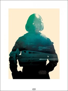 Star Wars Episode VII: The Force Awakens - Poe Tri Art Print