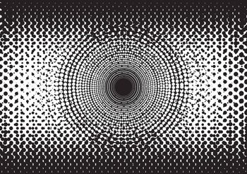Abstract Black White Dots Wallpaper Mural