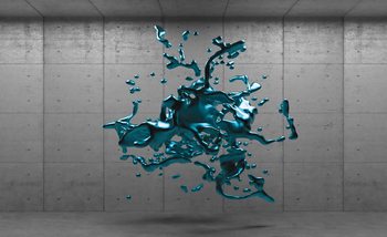 Abstract Concrete Paint Design Wallpaper Mural