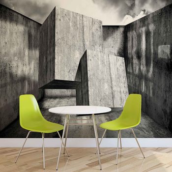 Abstract Modern Concrete Wallpaper Mural