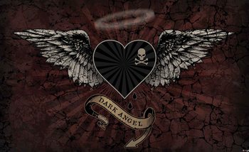 Alchemy Heart Dark Angel Tattoo Wallpaper Mural