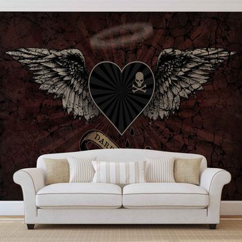 Alchemy Heart Dark Angel Tattoo Wallpaper Mural