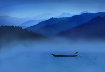 An Evening In Mountains Wallpaper Mural