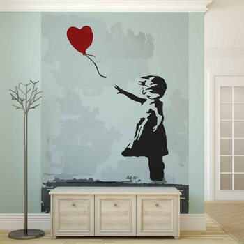 Banksy Street Art Balloon Heart Graffiti Wallpaper Mural