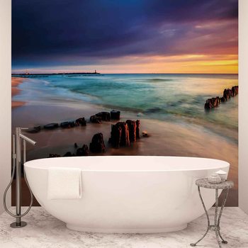 Beach Scene Wallpaper Mural
