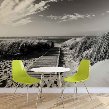 Beach Scene Wallpaper Mural