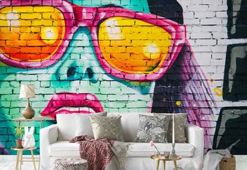 Bright Bricks Wallpaper Mural