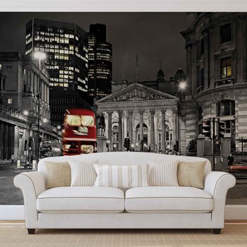 City London Bus Red Wallpaper Mural