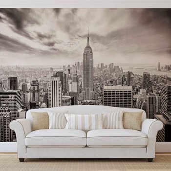 City Skyline Empire State New York Wallpaper Mural