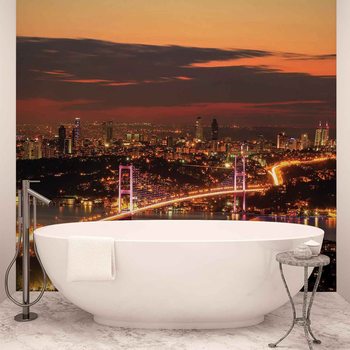 City Skyline Istanbul Bosphorus Wallpaper Mural