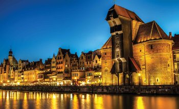 City Skyline Poland Wallpaper Mural