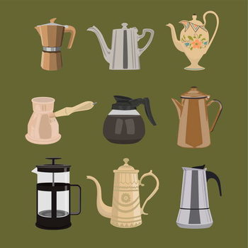 Ταπετσαρία Coffee Pots