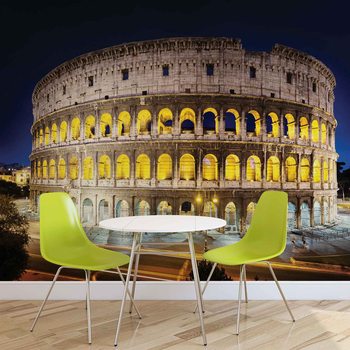 Colloseum At Night Wallpaper Mural