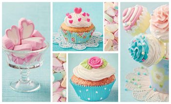 Cupcakes Wallpaper Mural