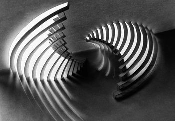 Curved Stages Wallpaper Mural