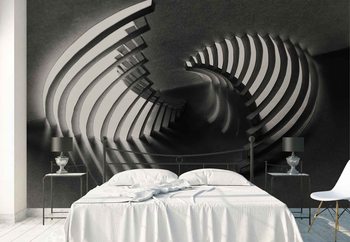 Curved Stages Wallpaper Mural