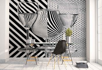 Dots And Stripes Wallpaper Mural