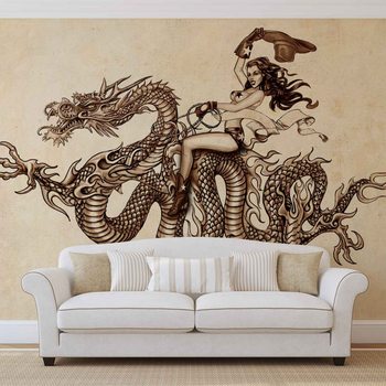 Dragon Tattoo Wallpaper Mural