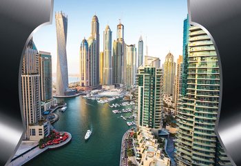 Dubai City Skyline Wallpaper Mural
