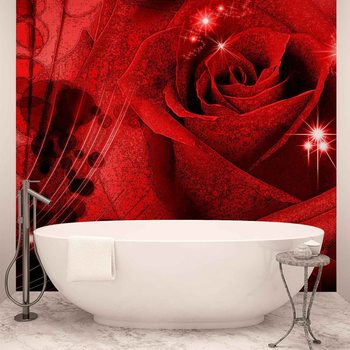 Flower Rose Abstract Wallpaper Mural