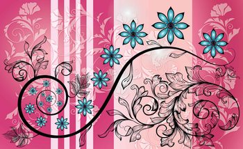 Фототапет Flowers Floral Pattern