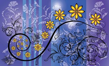 Фототапет Flowers Floral Pattern