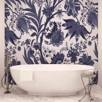 Flowers Plants Pattern Vintage Wallpaper Mural