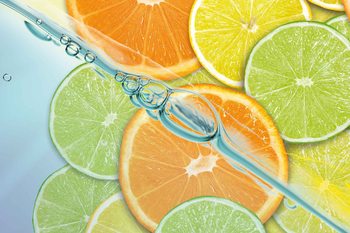 Food Fruits Lime Orange Lemon Wallpaper Mural