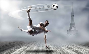 Football Player Paris Wallpaper Mural