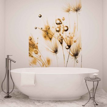 Golden Dandelion Wallpaper Mural