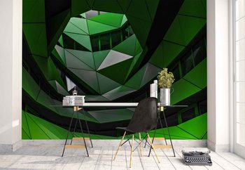 Green Offices Wallpaper Mural