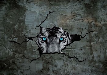 Jaguar Leopard 3D Wallpaper Mural