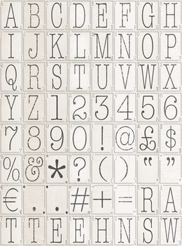 Letters Wallpaper Mural