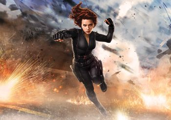 Marvel Avengers Black Widow Wallpaper Mural