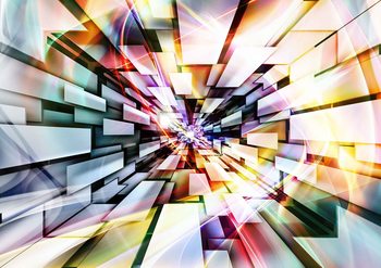 Pattern Abstract Muticolour Wallpaper Mural