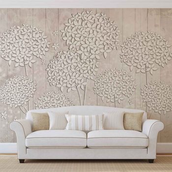 Pattern Flowers Wallpaper Mural