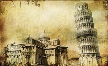 Pisa Leaning Tower Wallpaper Mural