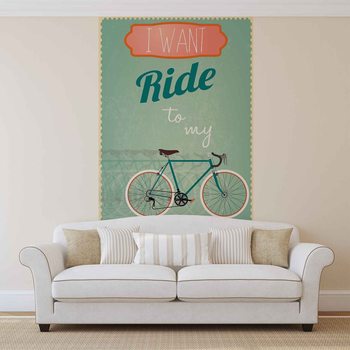 Racing Bicycle Retro Wallpaper Mural