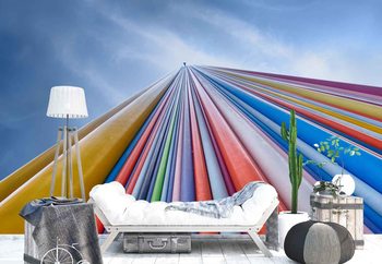 Rainbow From A Cloud Wallpaper Mural